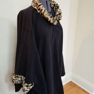 Preston & York Cape Coat with Faux Fur